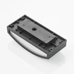 Lindby Jakari LED buiten wandlamp, hoekig, patroon