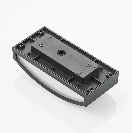 Lindby Jakari LED buiten wandlamp, hoekig, patroon