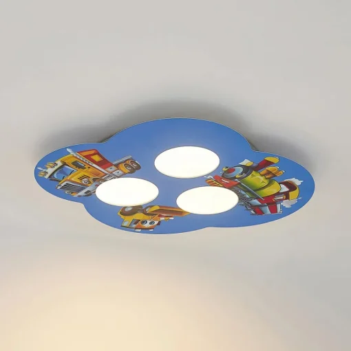 Lindby Jan kinderkamer plafondlamp, voertuigen