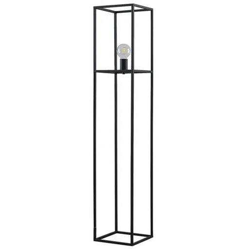 Lindby Jordana vloerlamp, frame, zwart, 1-lamp.
