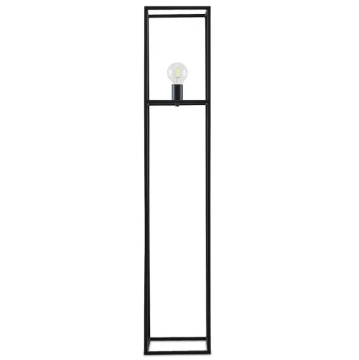 Lindby Jordana vloerlamp, frame, zwart, 1-lamp.