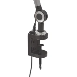 Lindby klemlamp Nyxaris, grijs, metaal, CCT, 52 cm