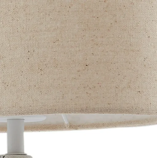 Lindby Kody tafellamp, beige, textiel, keramiek, 37 cm