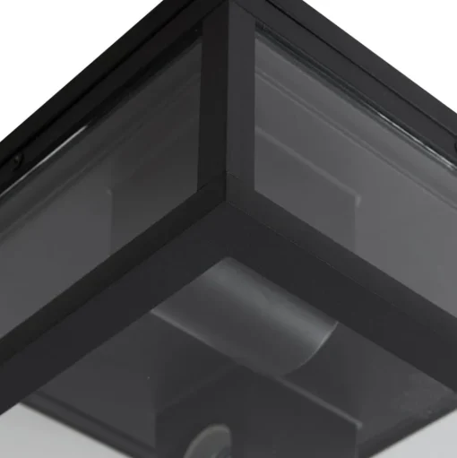 Lindby Kremena buiten plafondlamp, zwart