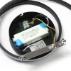 Lindby Kyron LED plafondlamp, zwart mat