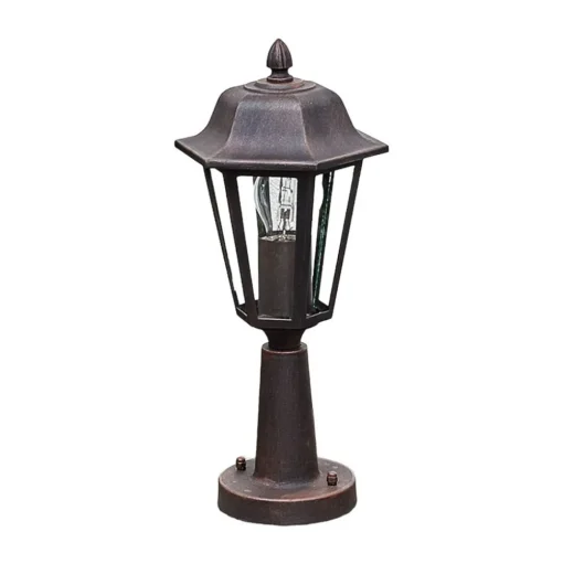 Lindby Lamina sokkellamp, 39 cm, lantaarn, metaal, E27