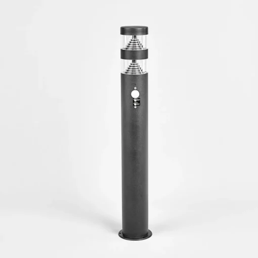 Lindby Lanea LED tuinpadverlichting, 60 cm, zwart, sensor, IP44