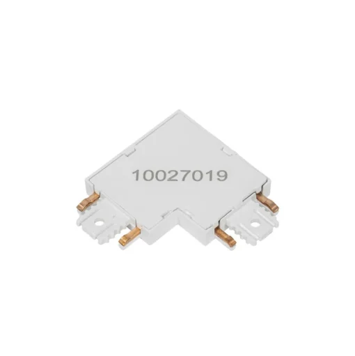 Lindby L-connector Lumaro, 90°, wit, hoekig, set van 2