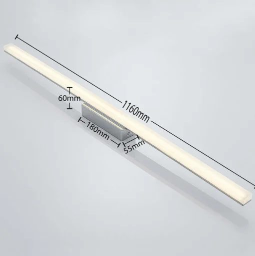 Lindby LED badkamer plafondlamp Levke, 116 cm, dimbaar, IP44