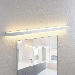 Lindby LED badkamer wandlamp Layan, 120 cm, chroom, metaal