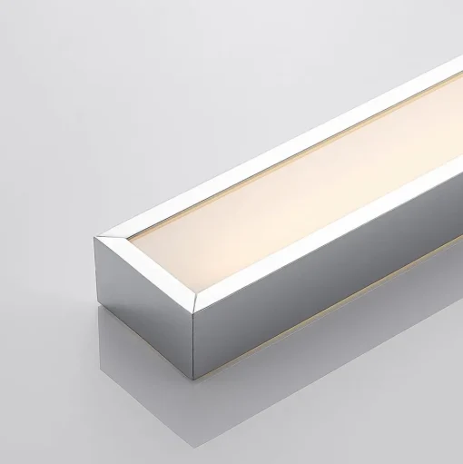 Lindby LED badkamer wandlamp Layan, 120 cm, chroom, metaal