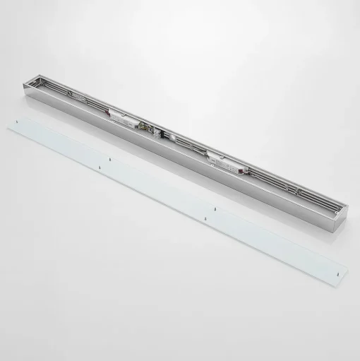 Lindby LED badkamer wandlamp Layan, 120 cm, chroom, metaal