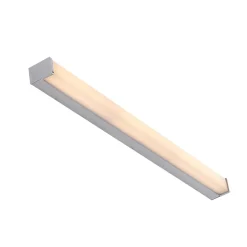 Lindby LED badkamerlamp Klea, 90 cm, chroom, metaal, IP44