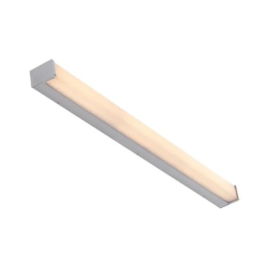 Lindby LED badkamerlamp Klea, 90 cm, chroom, metaal, IP44