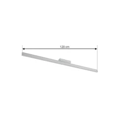 Lindby LED badkamerspiegel lamp Alenia, 120 cm, chroom