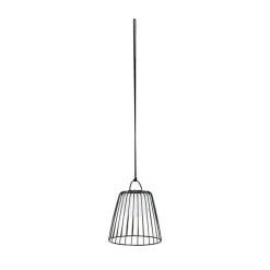 Lindby LED buiten hanglamp Levino, zwart, metaal