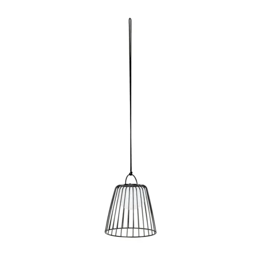 Lindby LED buiten hanglamp Levino, zwart, metaal