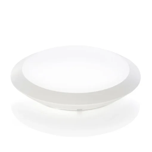 Lindby LED buiten plafondlamp Naira, wit, Ø 30 cm, IP65
