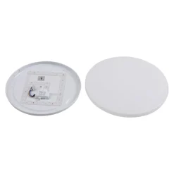 Lindby LED buiten plafondlamp Astera, wit, 3.000 K, Ø 33 cm