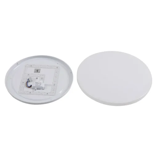 Lindby LED buiten plafondlamp Astera, wit, 3.000 K, Ø 33 cm