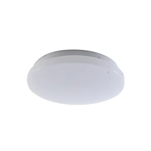 Lindby LED buiten plafondlamp Kirkola, 4000 K, Ø 26 cm, wit