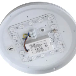 Lindby LED buiten plafondlamp Kirkola, 4000 K, Ø 26 cm, wit