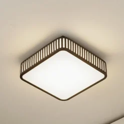 Lindby LED buiten plafondlamp Lurinda, 26 cm zwart, IP44