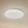 Lindby LED buiten plafondlamp Kirkola, 3000 K, Ø 26 cm, wit