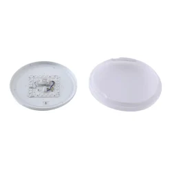 Lindby LED buiten plafondlamp Kirkola, 4000 K, Ø 34 cm, wit