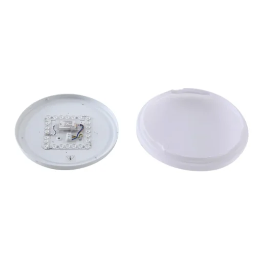 Lindby LED buiten plafondlamp Kirkola, 4000 K, Ø 34 cm, wit