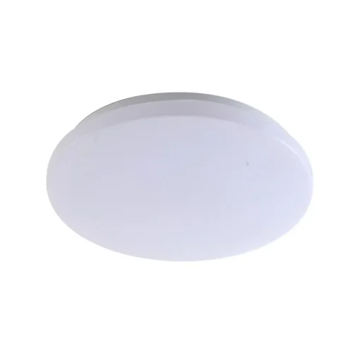 Lindby LED buiten plafondlamp Kirkola, 4000 K, Ø 34 cm, wit