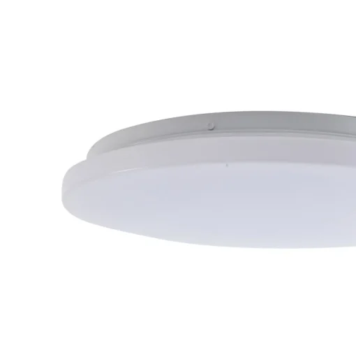 Lindby LED buiten plafondlamp Kirkola, 3000 K, Ø 34 cm, wit