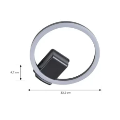 Lindby LED buiten plafondlamp Finian, Ø 31 cm, CCT, dimbaar