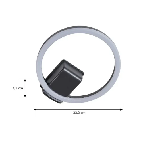 Lindby LED buiten plafondlamp Finian, Ø 31 cm, CCT, dimbaar