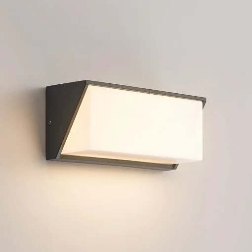 Lindby LED buiten wandlamp Malim, 25 cm, antraciet, IP65