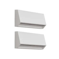 Lindby LED buiten wandlamp Appeso, lengte 22 cm, set van 2