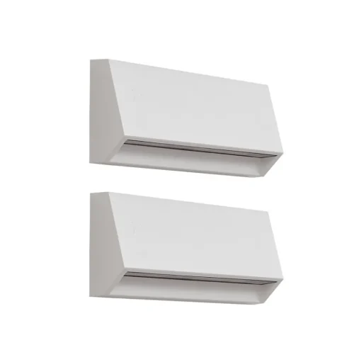 Lindby LED buiten wandlamp Appeso, lengte 22 cm, set van 2