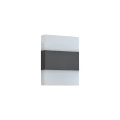 Lindby LED buiten wandlamp Branor, aluminium, antraciet, IP54