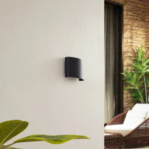Lindby LED buiten wandlamp Ithan, 2-lamps, antraciet, metaal