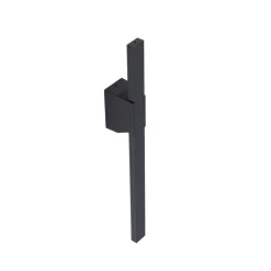 Lindby LED buiten wandlamp Sakari, zwart, aluminium, 50 cm hoog