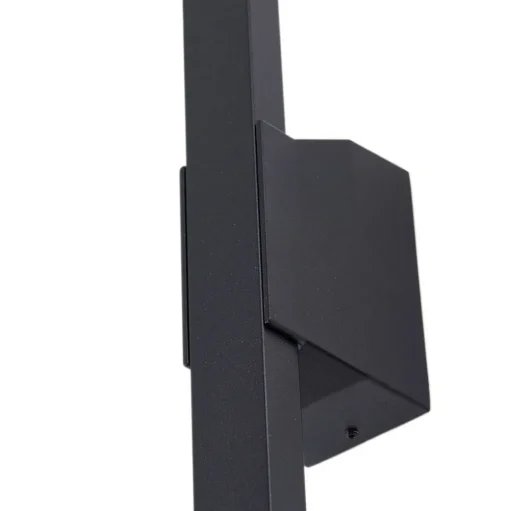 Lindby LED buiten wandlamp Sakari, zwart, aluminium, 50 cm hoog