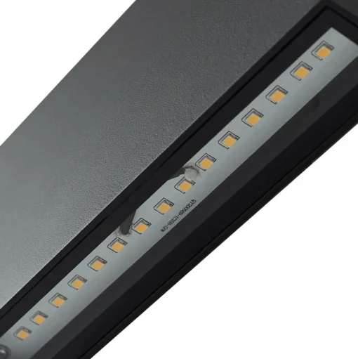 Lindby LED buiten wandlamp Jarte, zwart, metaal, 17cm, IP54