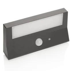 Lindby LED buiten wandlamp Maresia, sensor, antraciet