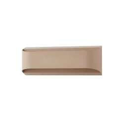 Lindby LED buiten wandlamp Lenore, beige, metaal, 36,5cm