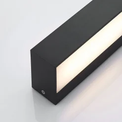 Lindby LED buiten wandlamp Nienke, 17 cm, zeewaterbestendig, IP65