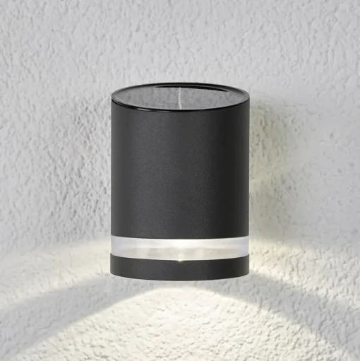 Lindby LED buiten wandlamp Melinda, 9 cm, roestvrij staal