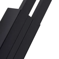 Lindby LED buiten wandlamp Sakari, zwart, aluminium, 59 cm hoog