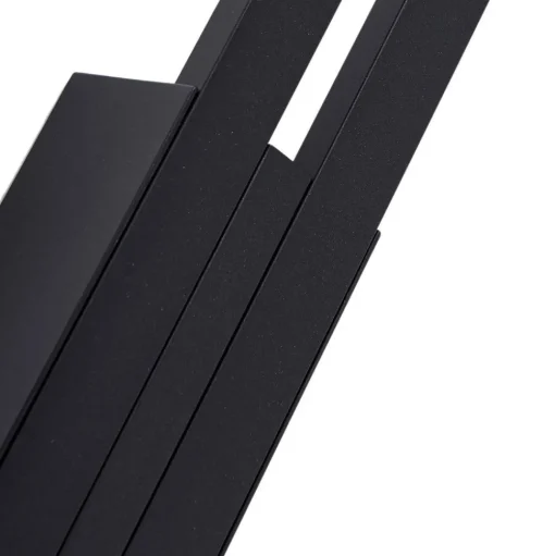 Lindby LED buiten wandlamp Sakari, zwart, aluminium, 59 cm hoog