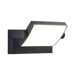 Lindby LED buiten wandlamp Sherin, set van 2, draaibaar