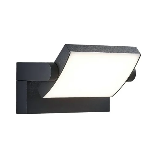 Lindby LED buiten wandlamp Sherin, set van 2, draaibaar